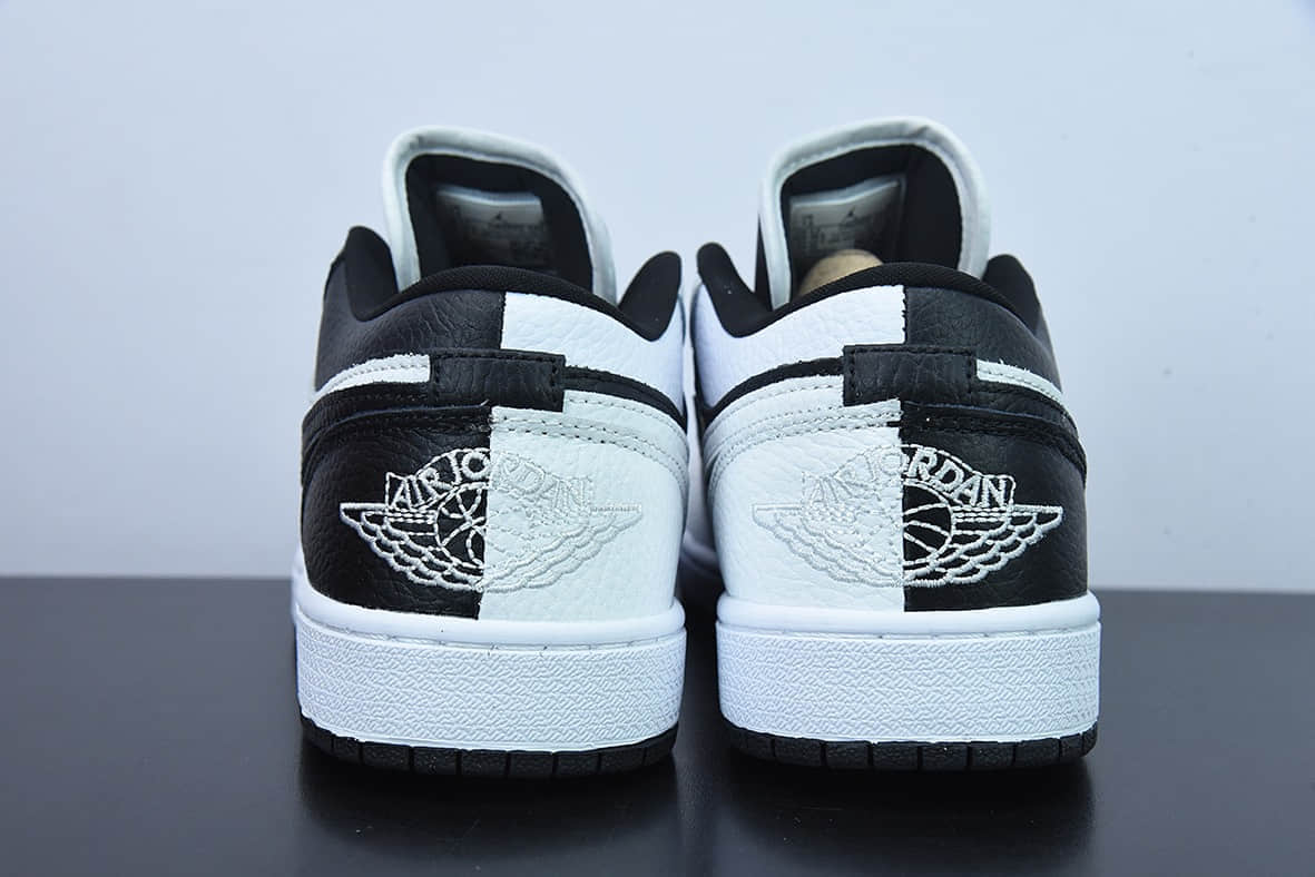 乔丹Air Jordan 1 LowHomage 黑白阴阳熊猫低帮复古篮球鞋纯原版本货号：DR0502-101