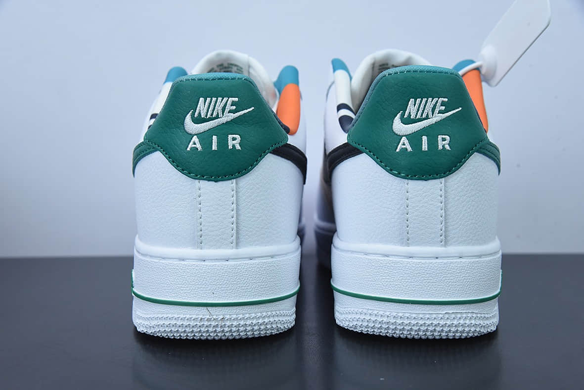 耐克Nike Air Force 1 Low 白绿勾空军一号低帮运动休闲板鞋纯原版本 货号：DM0109-100