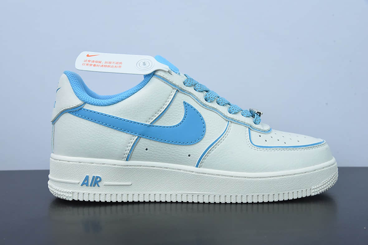 耐克NIke Air Force 1 '07 Low 米白蓝炫彩“夜魔侠”空军一号低帮休闲板鞋纯原版本 货号：UH8958-066