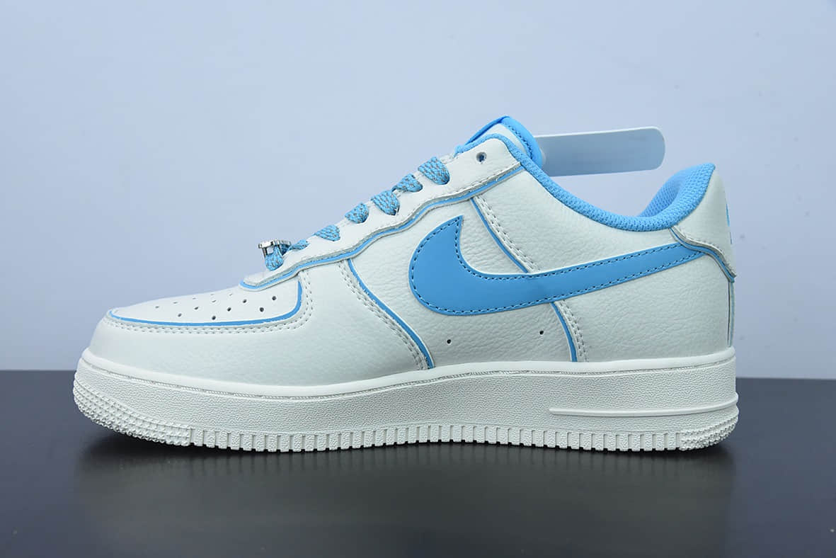 耐克NIke Air Force 1 '07 Low 米白蓝炫彩“夜魔侠”空军一号低帮休闲板鞋纯原版本 货号：UH8958-066