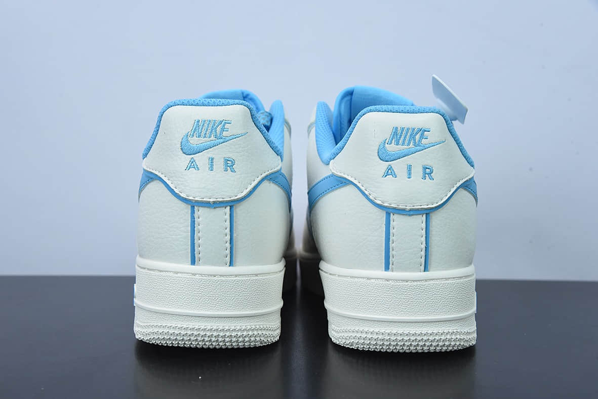 耐克NIke Air Force 1 '07 Low 米白蓝炫彩“夜魔侠”空军一号低帮休闲板鞋纯原版本 货号：UH8958-066