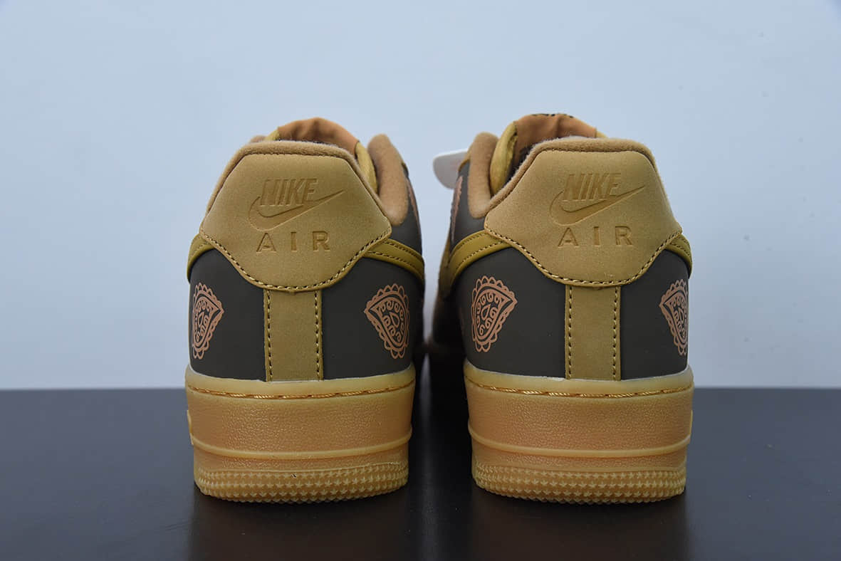 耐克Nike Air Force 1 小麦腰果花空军一号低帮休闲运动板鞋纯原版本 货号：CJ9179-200