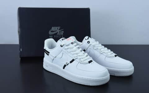 耐克Nike Air Force 1 Low 白黑抽绳空军一号低帮运动休闲板鞋纯原版本 货号：DH4408-103