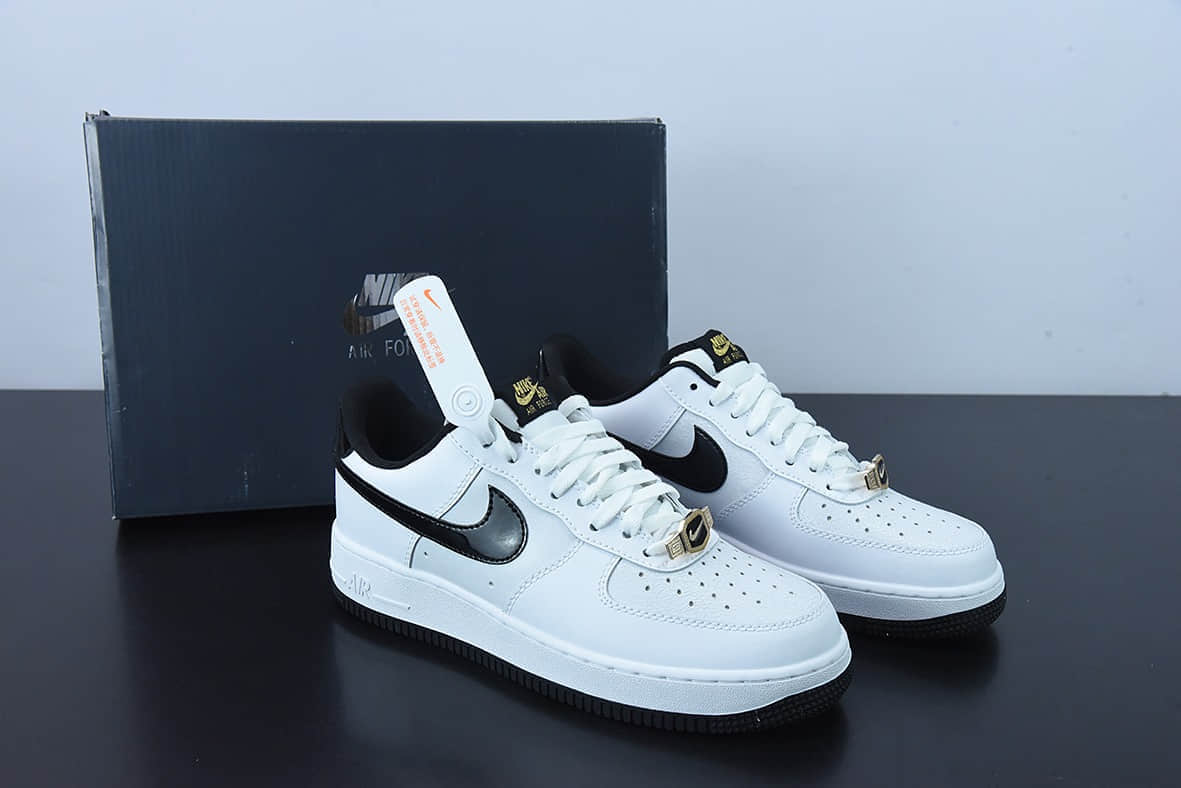 耐克Nike Air Force 1 Low 冠军漆皮勾空军一号低帮休闲板鞋纯原版本 货号：DQ0300-100