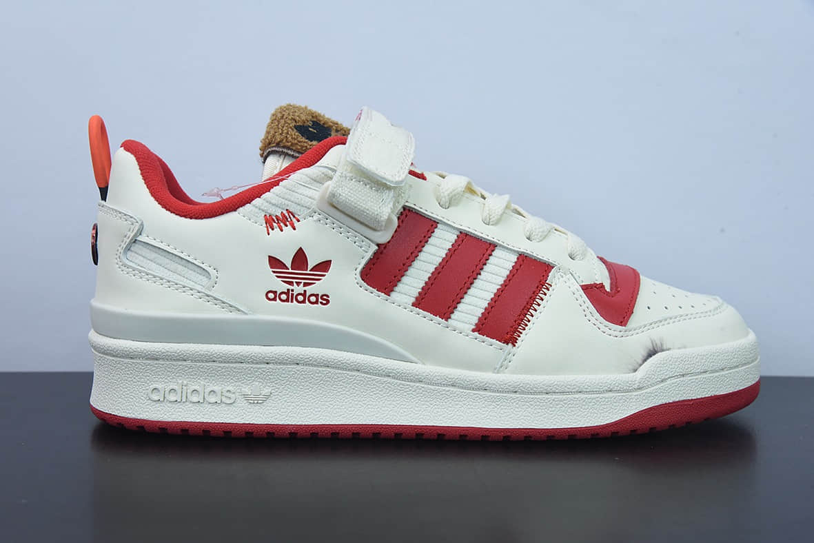 阿迪达斯Adidas Home Alone x adidas originals Forum 84 Low “Home Alone” 小鬼当家联名低帮休闲板鞋纯原版本 货号：GZ4378