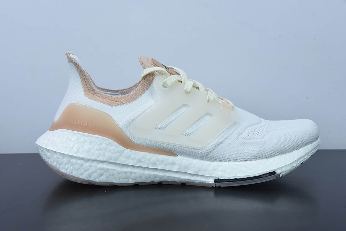 阿迪达斯Adidas Ultra Boost ub2022 Consortium 全新配色白桔爆米花跑鞋纯原版本 货号：GX8072