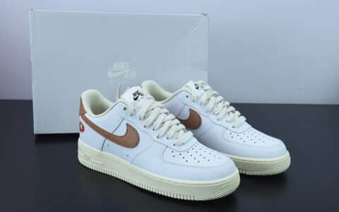 耐克Nike Air Force 1 奶白棕椰子空军一号低帮休闲运动板鞋纯原版本 货号：DJ9943-101