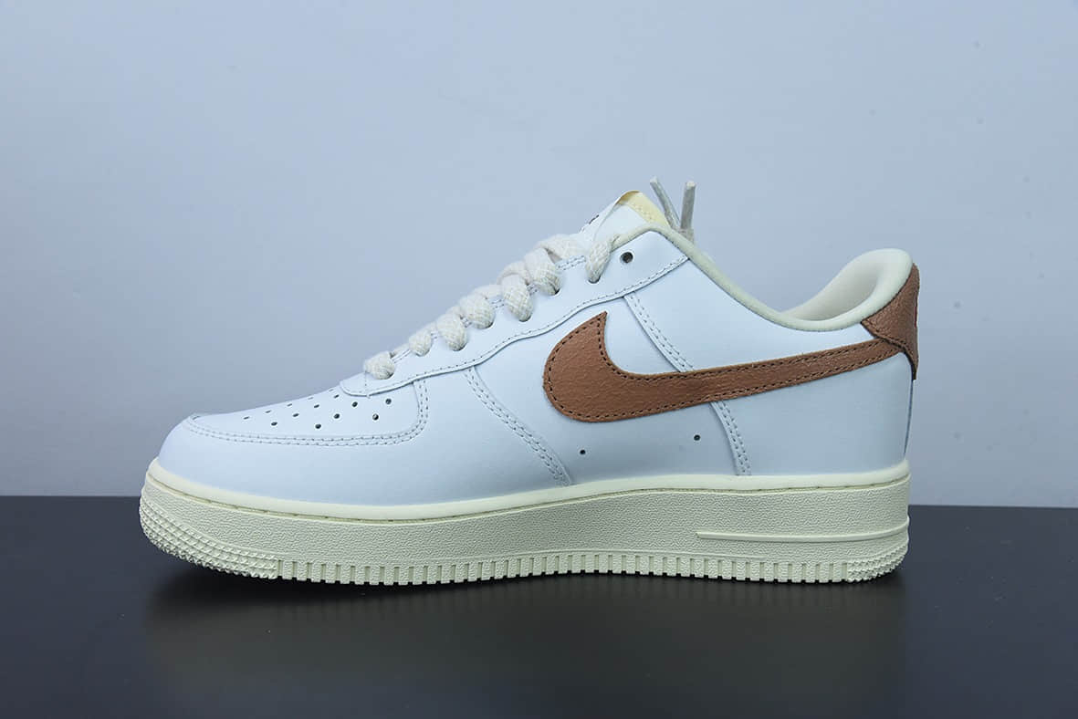 耐克Nike Air Force 1 奶白棕椰子空军一号低帮休闲运动板鞋纯原版本 货号：DJ9943-101