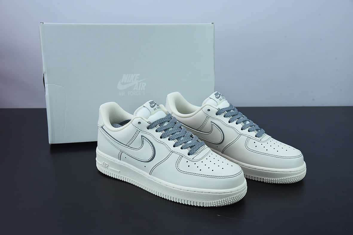 耐克Nike Air Force 1“兔八哥”白灰满天星空军一号低帮休闲运动板鞋纯原版本 货号：315122-606