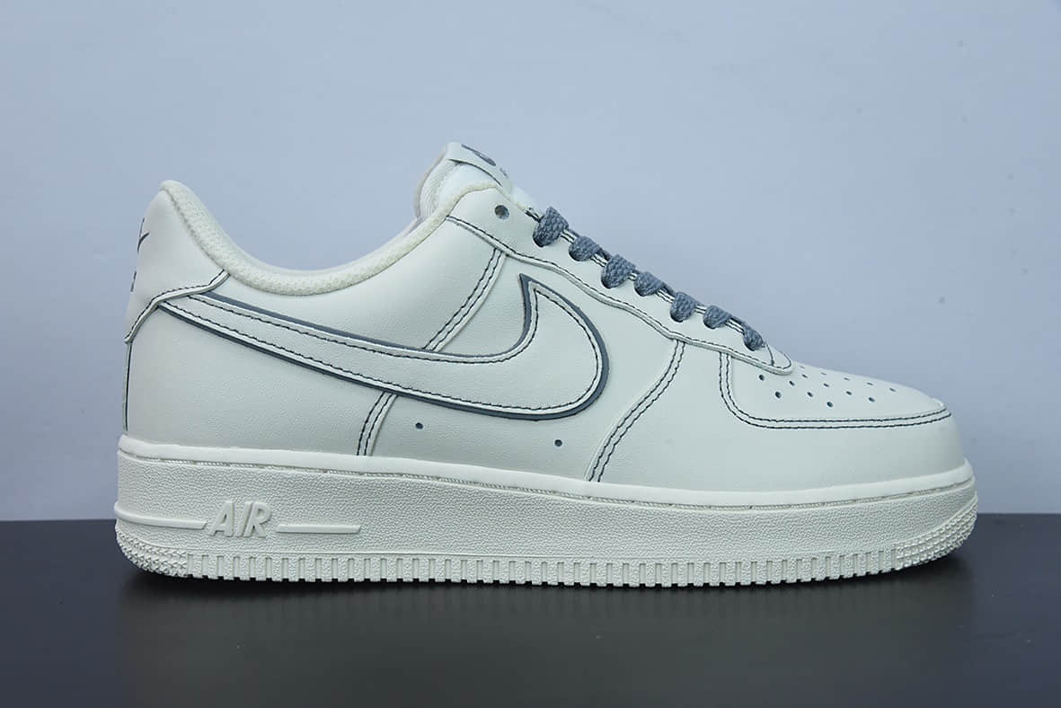 耐克Nike Air Force 1“兔八哥”白灰满天星空军一号低帮休闲运动板鞋纯原版本 货号：315122-606