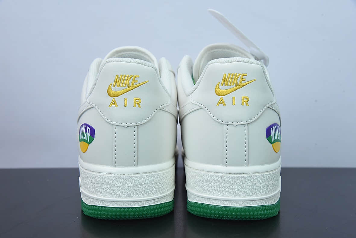 耐克Nike Air Force 1 “新奥尔良鹈鹕队白紫绿” 空军一号低帮休闲运动板鞋纯原版本 货号：TF8896-303