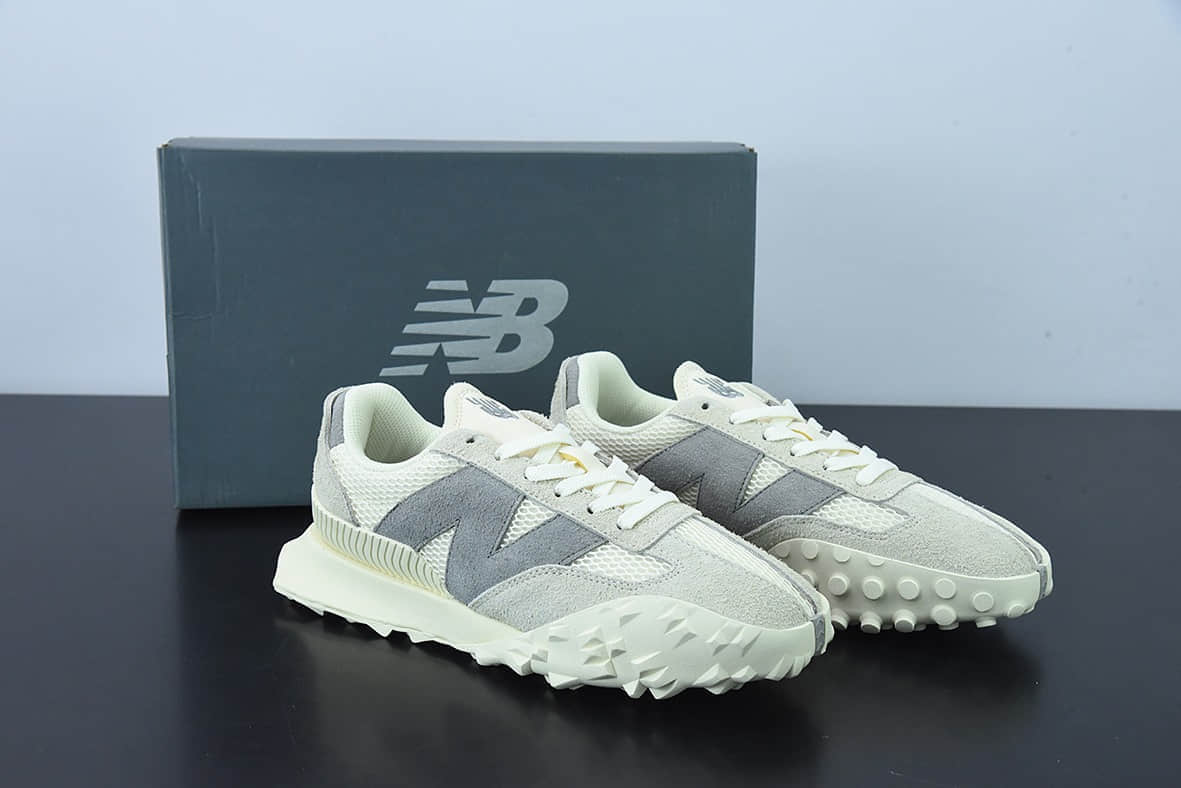 新百伦New Balance XC72 Art of Nothing系列白灰大网眼布低帮高端复古老爹风休闲运动慢跑鞋纯原版本 货号：UXC72NDE