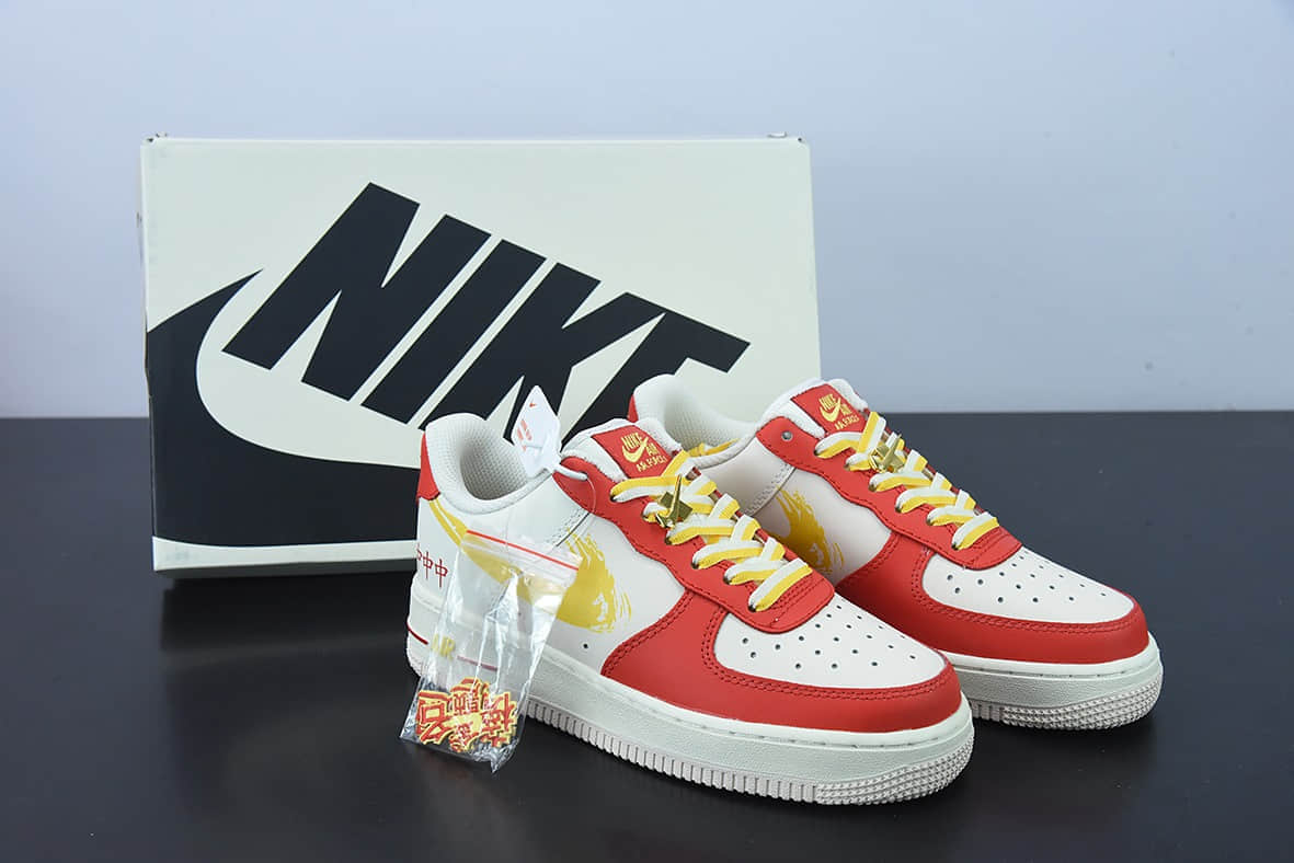 耐克Nike Air Force 1 “金榜题名”国潮风空军一号低帮休闲板鞋纯原版本 货号：CW1888-601