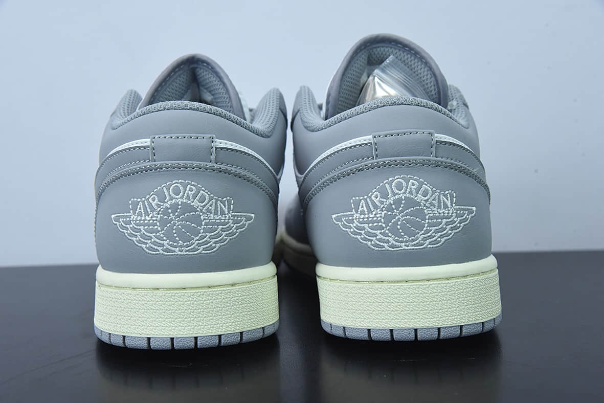 乔丹Air Jordan 1 Low Vintage Grey AJ 乔1白灰低帮复古篮球鞋纯原版本 货号：553558-053