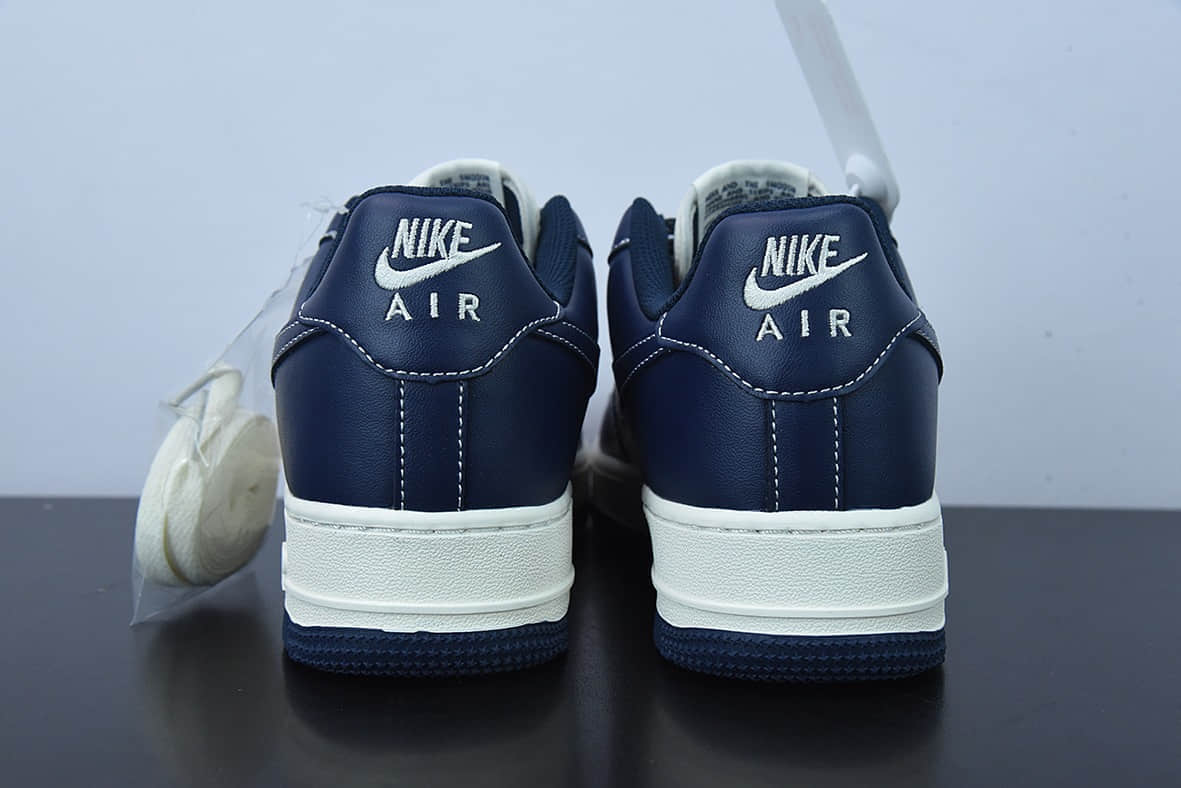 耐克Nike Air Force 1'07 Low 米深蓝马克线满天星配色空军一号低帮休闲板鞋纯原版本 货号：SG6928-698