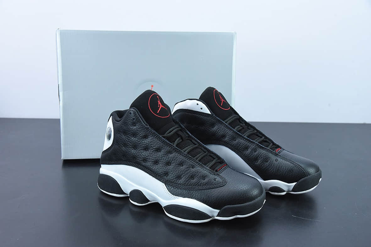 乔丹Air Jordan 13 AJ13 “Reverse He Got Game”反转黑白熊猫AJ13代高帮篮球鞋纯原版本 货号：414571-061