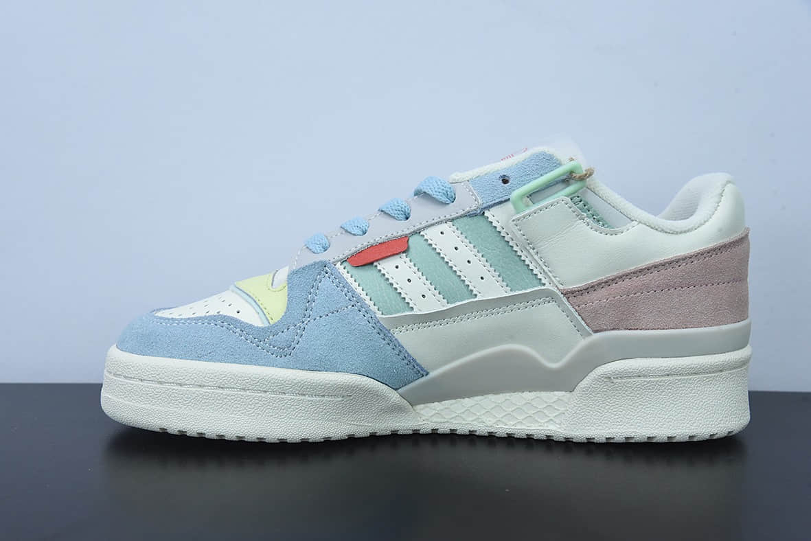 阿迪达斯Adidas Forum 84 Low OG白蓝粉低帮百搭潮流休闲运动板鞋纯原版本 货号：GX4587