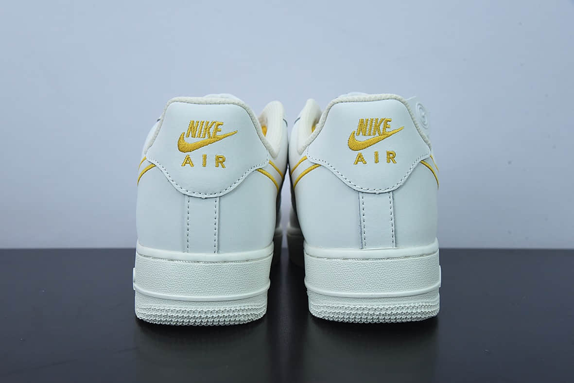 耐克Nike Air Force 1'07 Low 米黄电绣勾空军一号低帮休闲板鞋纯原版本 货号：CL6326-168