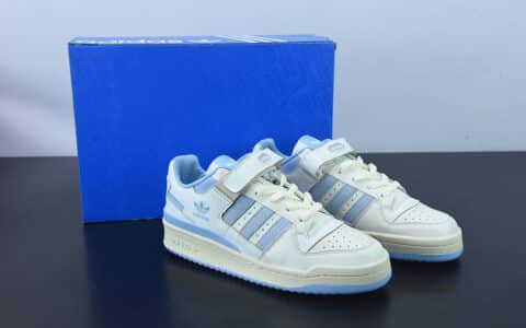 阿迪达斯Adidas originals Forum 84 Low “Carolina Blue”北卡蓝奶白蓝低帮百搭潮流休闲运动板鞋纯原版本 货号： GZ1893