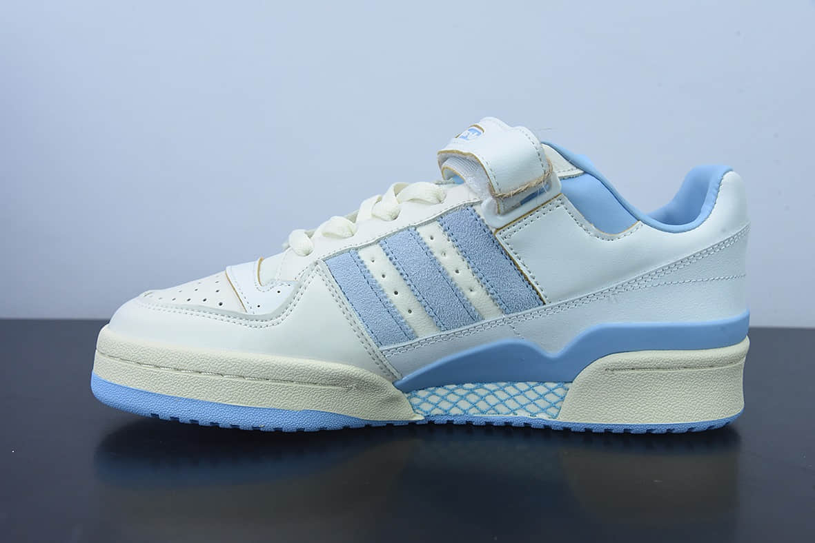 阿迪达斯Adidas originals Forum 84 Low “Carolina Blue”北卡蓝奶白蓝低帮百搭潮流休闲运动板鞋纯原版本 货号： GZ1893