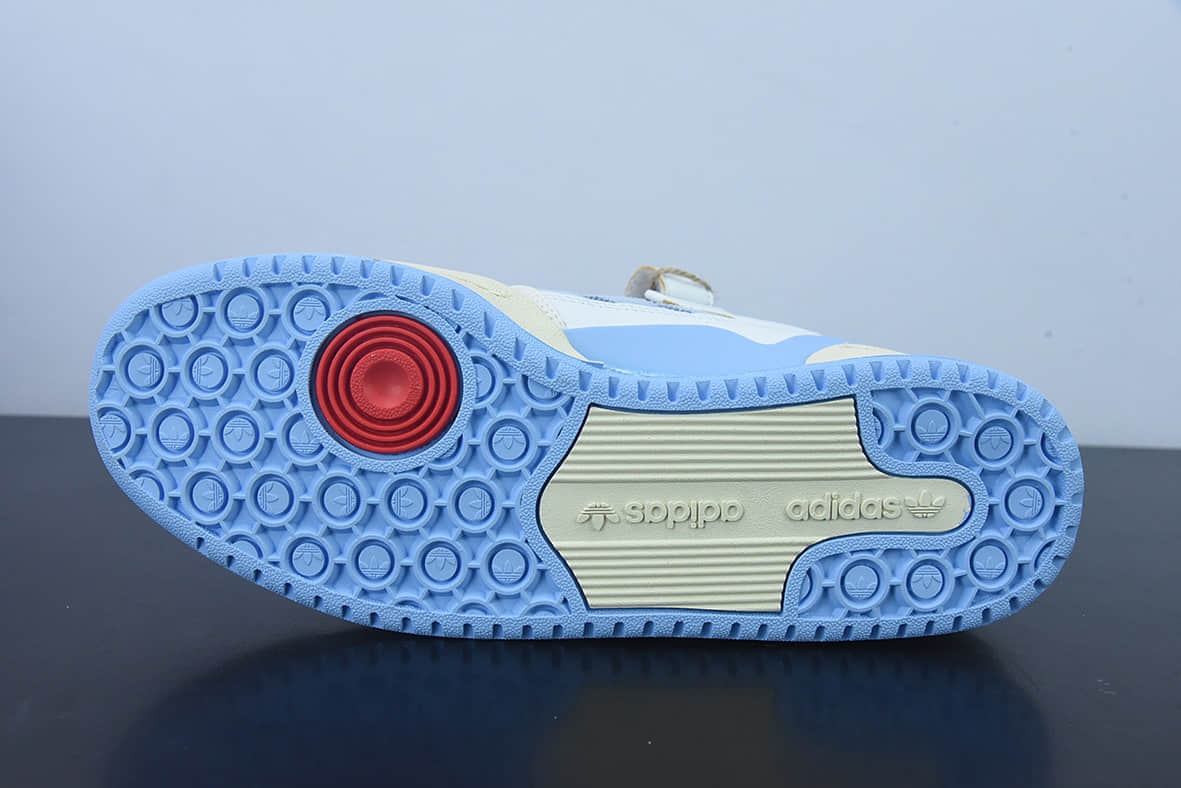 阿迪达斯Adidas originals Forum 84 Low “Carolina Blue”北卡蓝奶白蓝低帮百搭潮流休闲运动板鞋纯原版本 货号： GZ1893