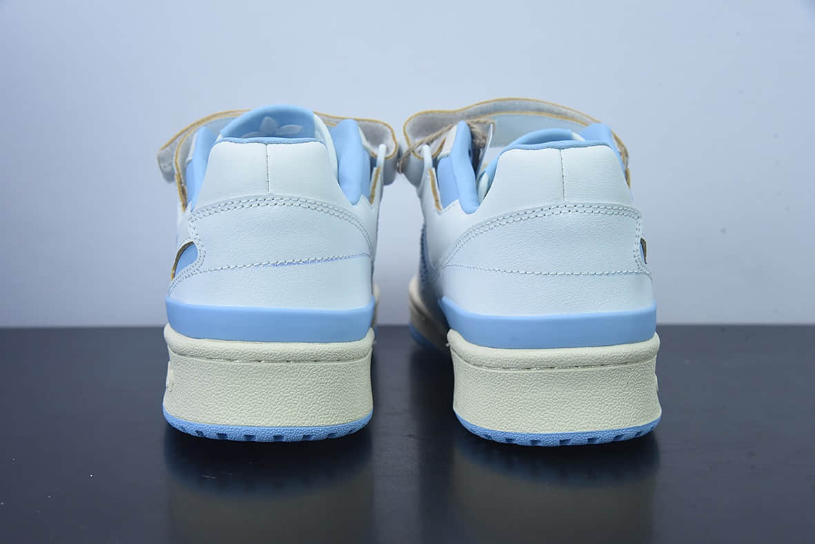 阿迪达斯Adidas originals Forum 84 Low “Carolina Blue”北卡蓝奶白蓝低帮百搭潮流休闲运动板鞋纯原版本 货号： GZ1893