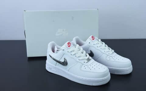 耐克Nike Air Force 1 LV8（GS）白银满天星果冻勾空军一号低帮休闲板鞋纯原版本 货号：DC9651-100