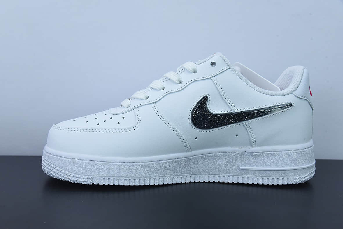 耐克Nike Air Force 1 LV8（GS）白银满天星果冻勾空军一号低帮休闲板鞋纯原版本 货号：DC9651-100