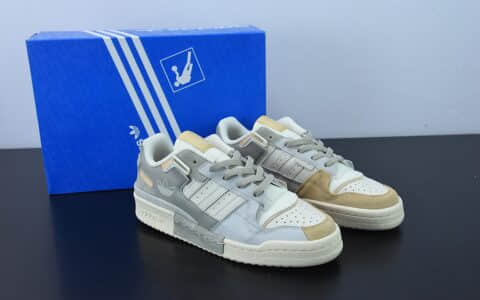 阿迪达斯Adidas Forum 84 Low 米灰色三叶草低邦经典魔术贴复古板鞋纯原版本 货号：GX4547