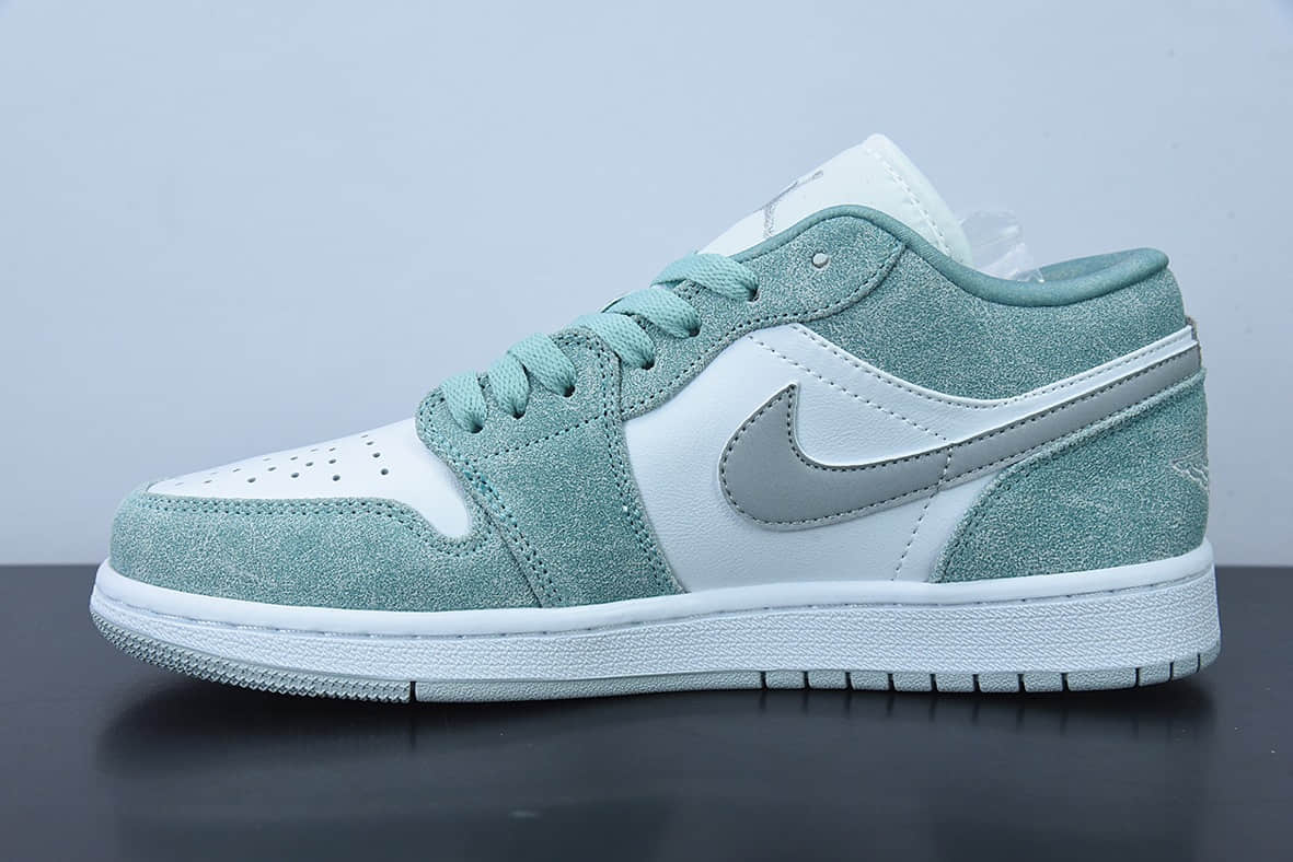 乔丹Air Jordan 1 Low New Emerald AJ1 乔1翡翠蓝复古篮球鞋纯原版本 货号：DN3705-301