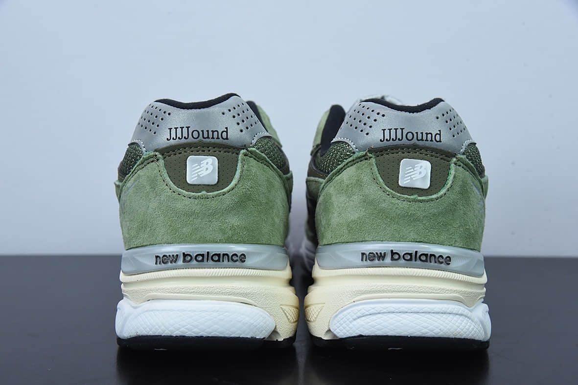 新百伦New BalanceJJJJound x New Balance 990V3 联名款黑绿反光经典复古休闲运动百搭老爹跑步鞋纯原版本 货号：M990JD3