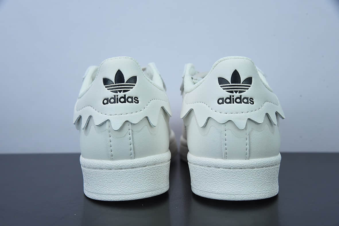 阿迪达斯Adidas Originals Superstar 奶白花边雪糕贝壳头经典百搭休闲运动板鞋纯原版本 货号：GW4441