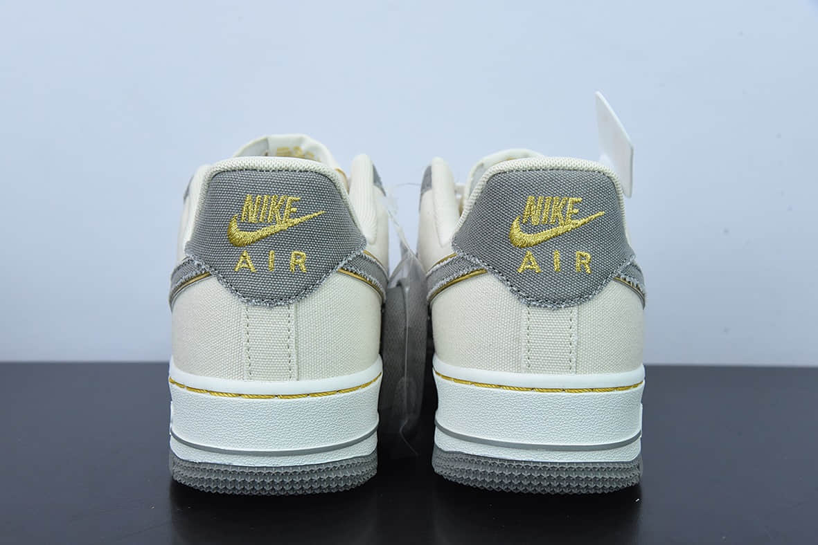 耐克Nike Otomo Katsuhiro x Nk Air Force 1’07 LV8 LowSteamboy OST帆布深灰米白黄金星空军一号低帮休闲板鞋纯原版本 货号：315122-666