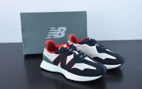 新百伦New Balance 327 复古先锋白蓝红NB327系列复古休闲运动慢跑鞋纯原版本 货号：MS327AAH