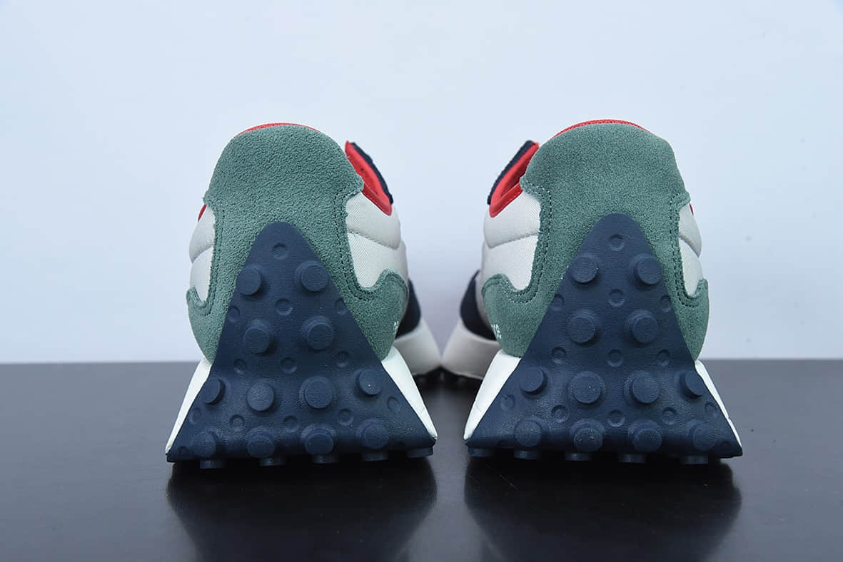 新百伦New Balance 327 复古先锋白蓝红NB327系列复古休闲运动慢跑鞋纯原版本 货号：MS327AAH