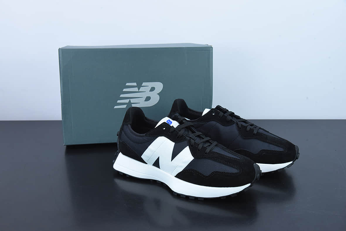 新百伦New Balance NB327系列黑白色复古休闲运动慢跑鞋纯原版本 货号：MS327CPG