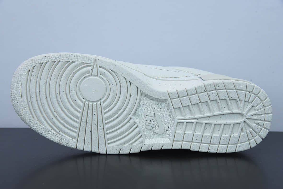 耐克Nike Wmns Dunk Low Disrupt 2Pale Ivory解构米白粉双钩轻量扣篮破坏二代系列全新解构风低帮休闲运动滑板板鞋纯原版本 货号：DH4402-100