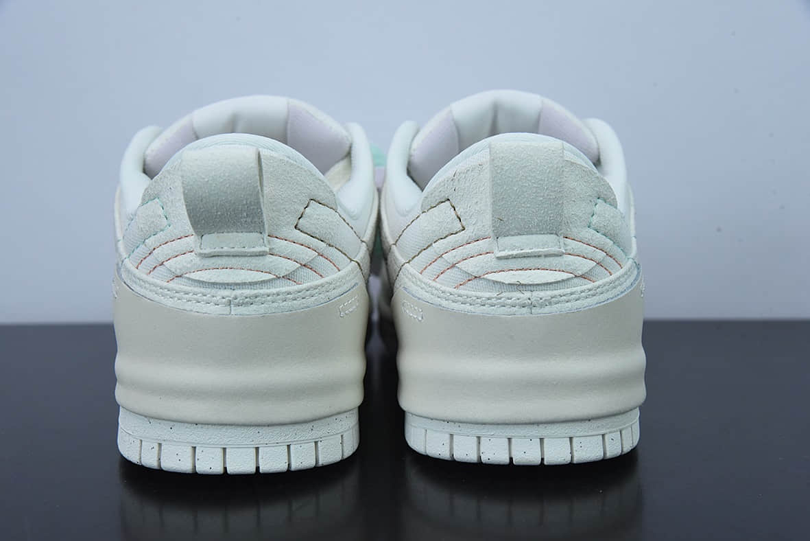 耐克Nike Wmns Dunk Low Disrupt 2Pale Ivory解构米白粉双钩轻量扣篮破坏二代系列全新解构风低帮休闲运动滑板板鞋纯原版本 货号：DH4402-100