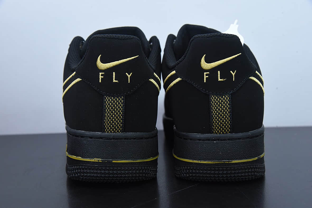 耐克Nike Air Force 1 Low 黑金满天星空军一号低帮百搭休闲板鞋纯原版本 货号：DM8077-001