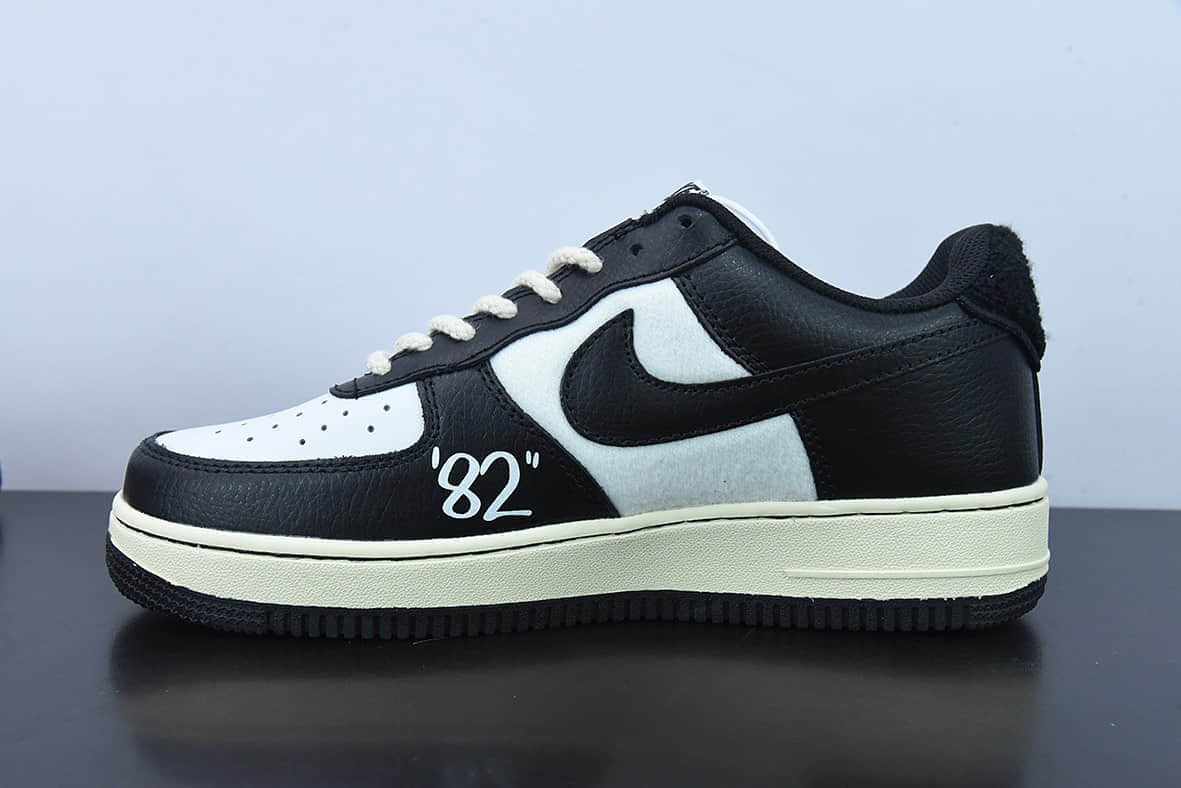 耐克Nike Air Force 1 Low’07  黑白字母印花空军一号低帮休闲板鞋纯原版本 货号：DO5220-168