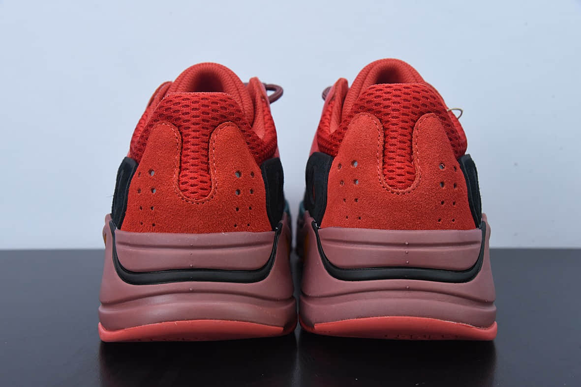 阿迪达斯Adidas originals Yeezy Boost 700 V2 “Hi—Res Red”暗红色低帮椰子700复古老爹鞋纯原版本 货号：HQ6979