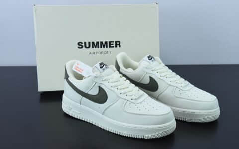 耐克Nike Air Force 1 '07 米军绿帆布3M反光空军一号低帮休闲板鞋纯原版本 货号：DG2296-008