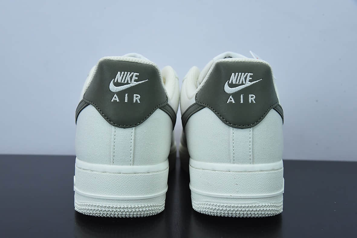 耐克Nike Air Force 1 '07 米军绿帆布3M反光空军一号低帮休闲板鞋纯原版本 货号：DG2296-008