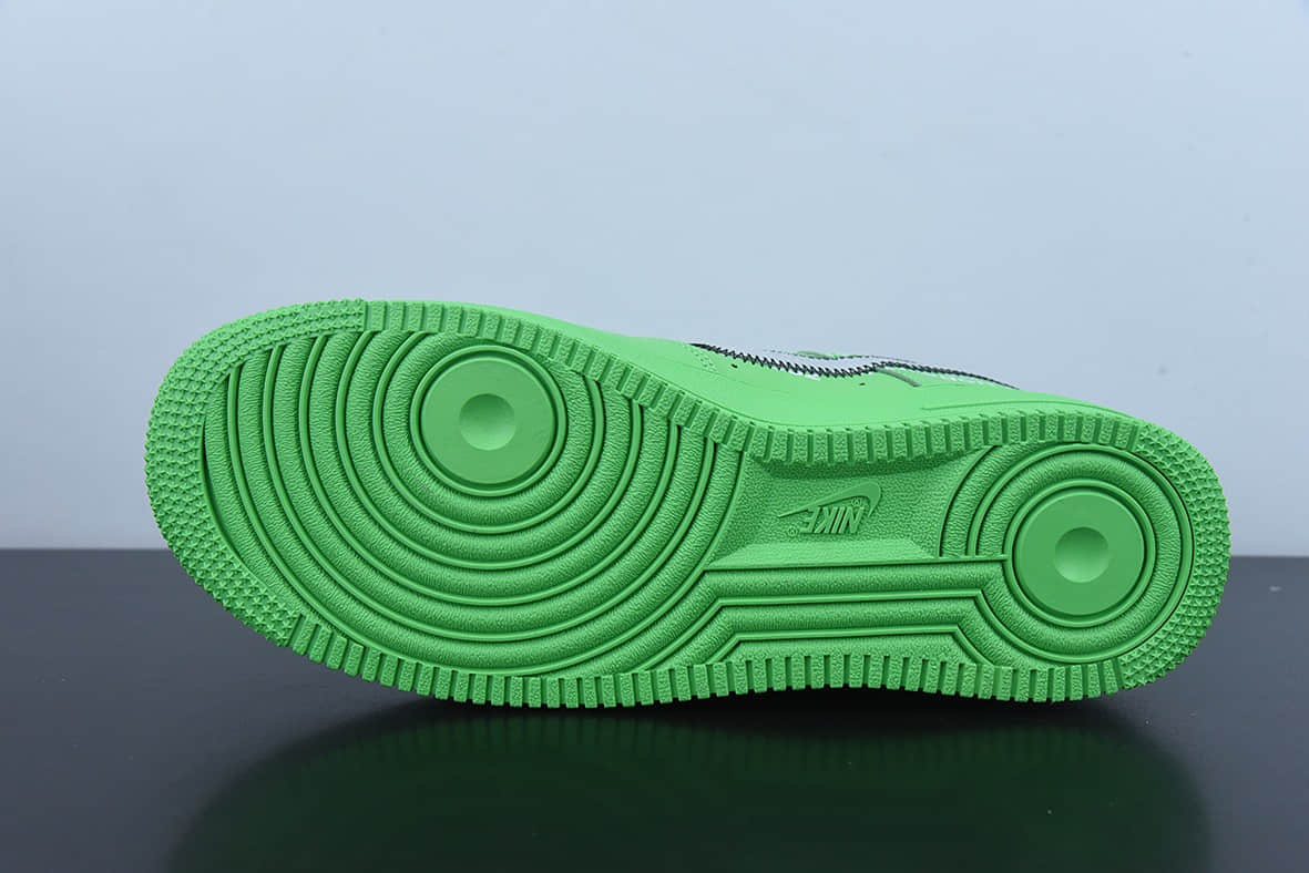 耐克Nike OFF-WHITE X NK Air Force 1  Green  OW联名绿色博物馆空军一号低帮休闲板鞋纯原版本 货号：DX1419-300