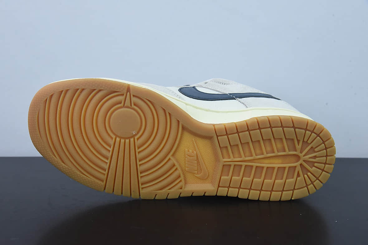 耐克Nike By You SB Dunk Low Retro SP“白灰深蓝”扣篮系列低帮休闲运动滑板板鞋纯原版本 货号：HC0808-200