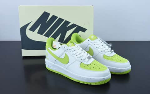 耐克Nike Air Force 1 Low 07 AF1白草绿空军一号休闲板鞋纯原版本 货号：AF1234-002