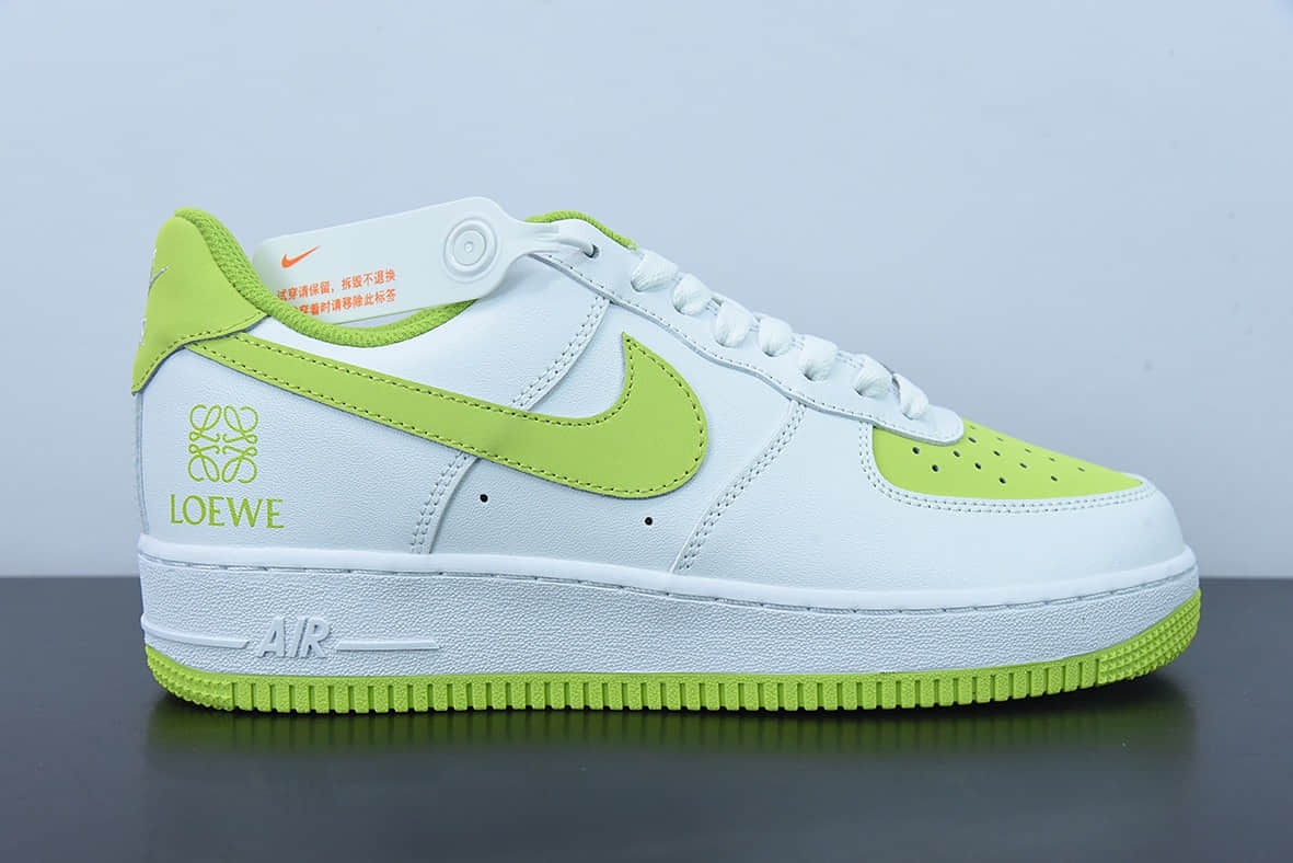 耐克Nike Air Force 1 Low 07 AF1白草绿空军一号休闲板鞋纯原版本 货号：AF1234-002