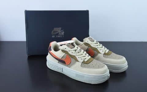 耐克Nike Air Force 1 Low 07 AF1 米白棕红空军一号丰塔卡系列休闲板鞋纯原版本 货号：DR0150-200