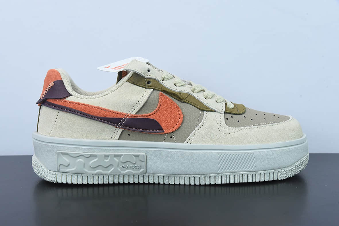 耐克Nike Air Force 1 Low 07 AF1 米白棕红空军一号丰塔卡系列休闲板鞋纯原版本 货号：DR0150-200