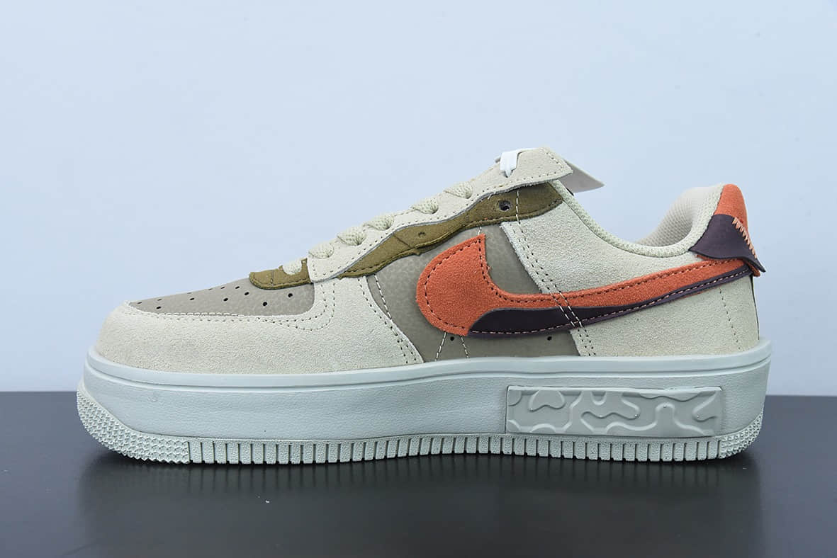 耐克Nike Air Force 1 Low 07 AF1 米白棕红空军一号丰塔卡系列休闲板鞋纯原版本 货号：DR0150-200